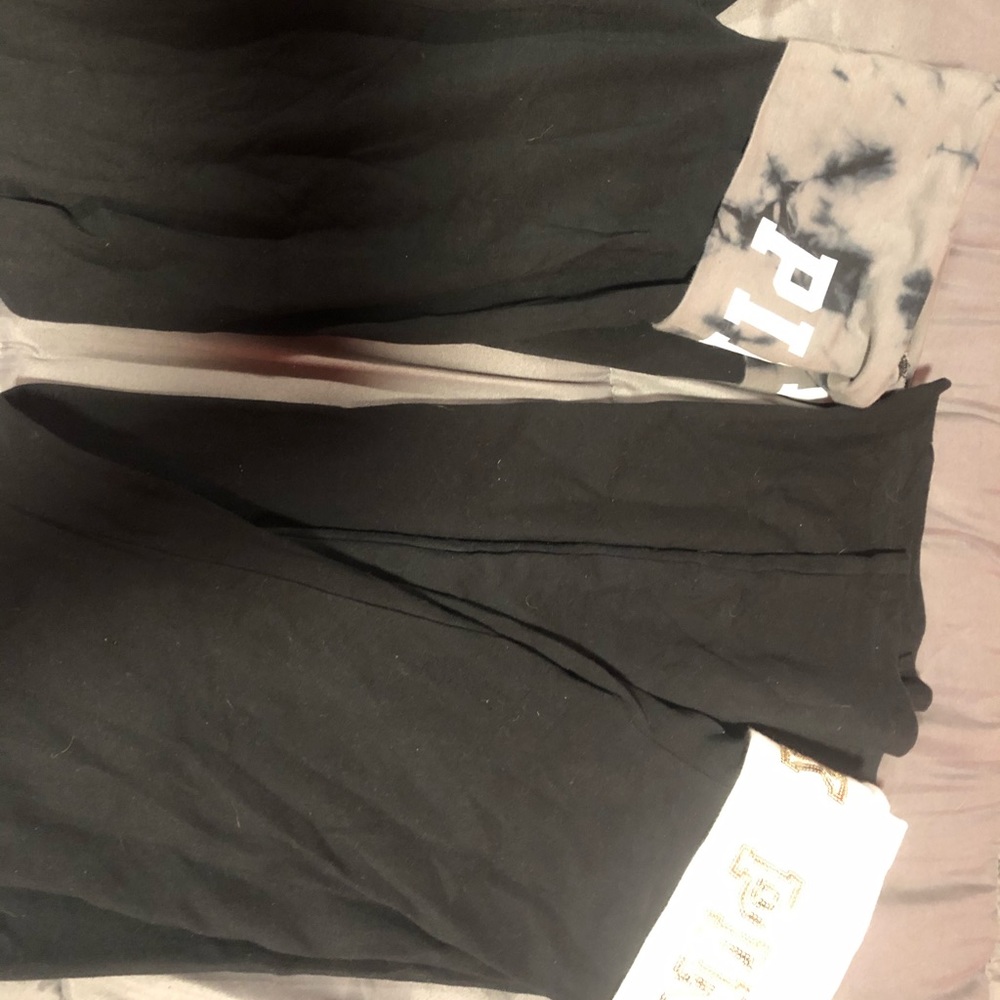 Pink yoga pants. Two pairs.